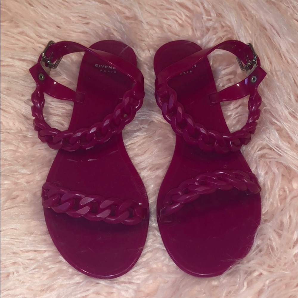 Givenchy Jelly Chain Sandals/ Slides